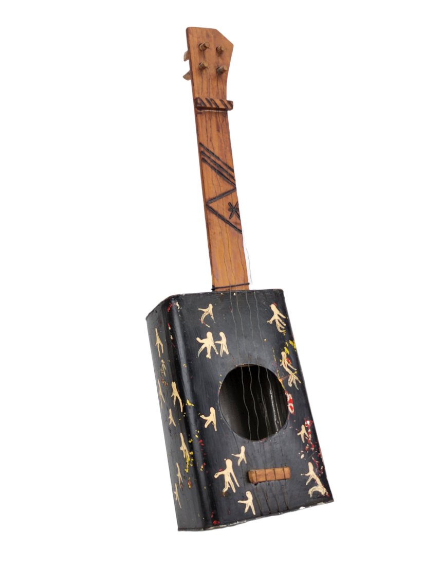 Vintage Mose Tolliver Folk Art Oil Can Guitar (1 of 10)