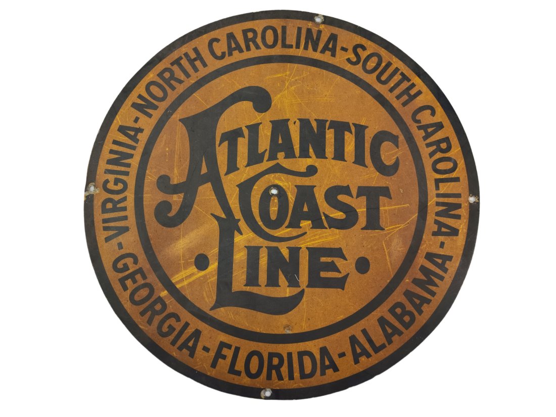 Atlantic Coast Line Vintage Railroad Metal Sign (1 of 6)