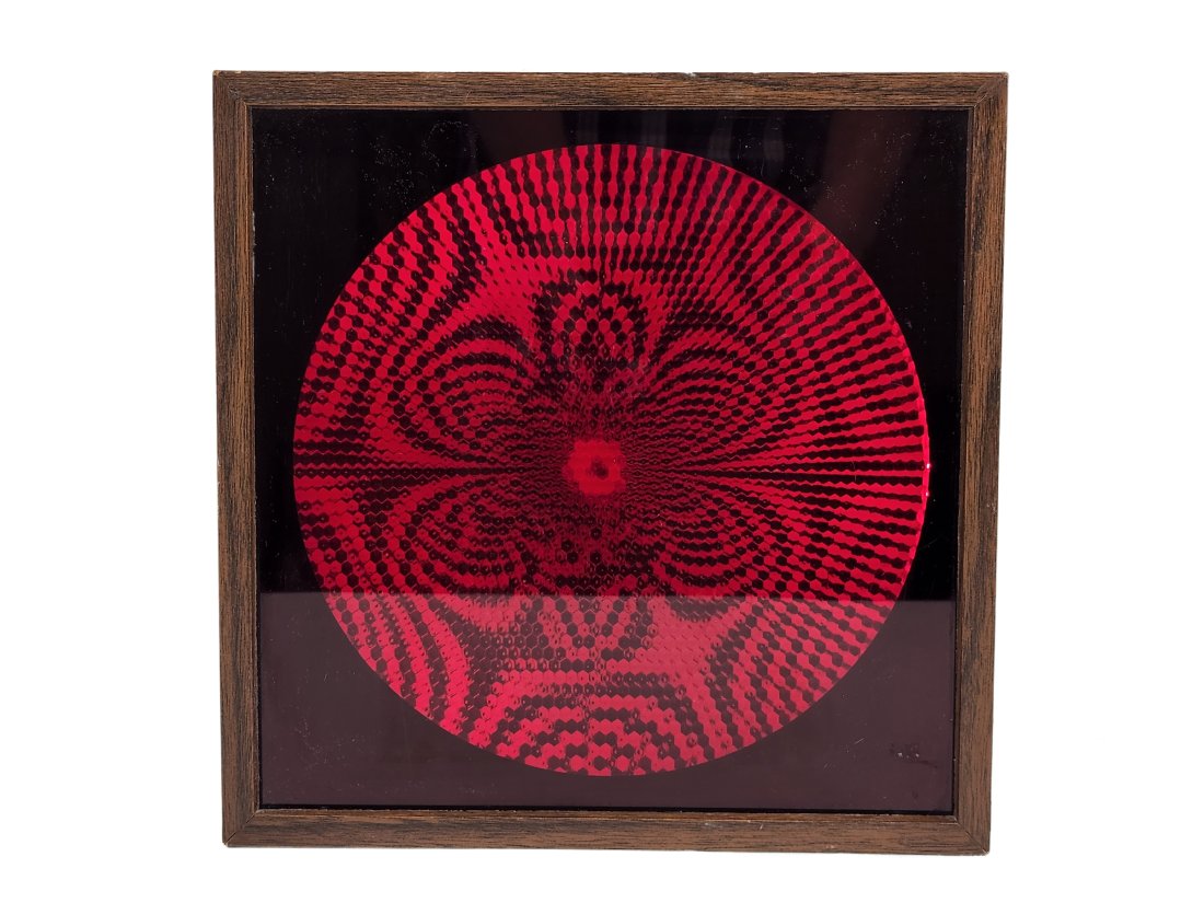 1970s Op Art Red Disco Light Spider Model 703 (1 of 5)