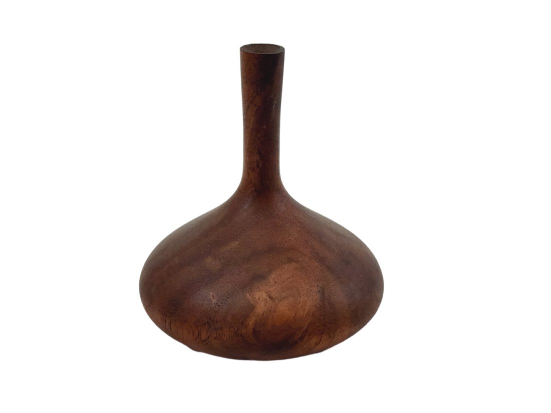 Rude Osolnik Small Turned Wood Reed Vase (1 of 5)