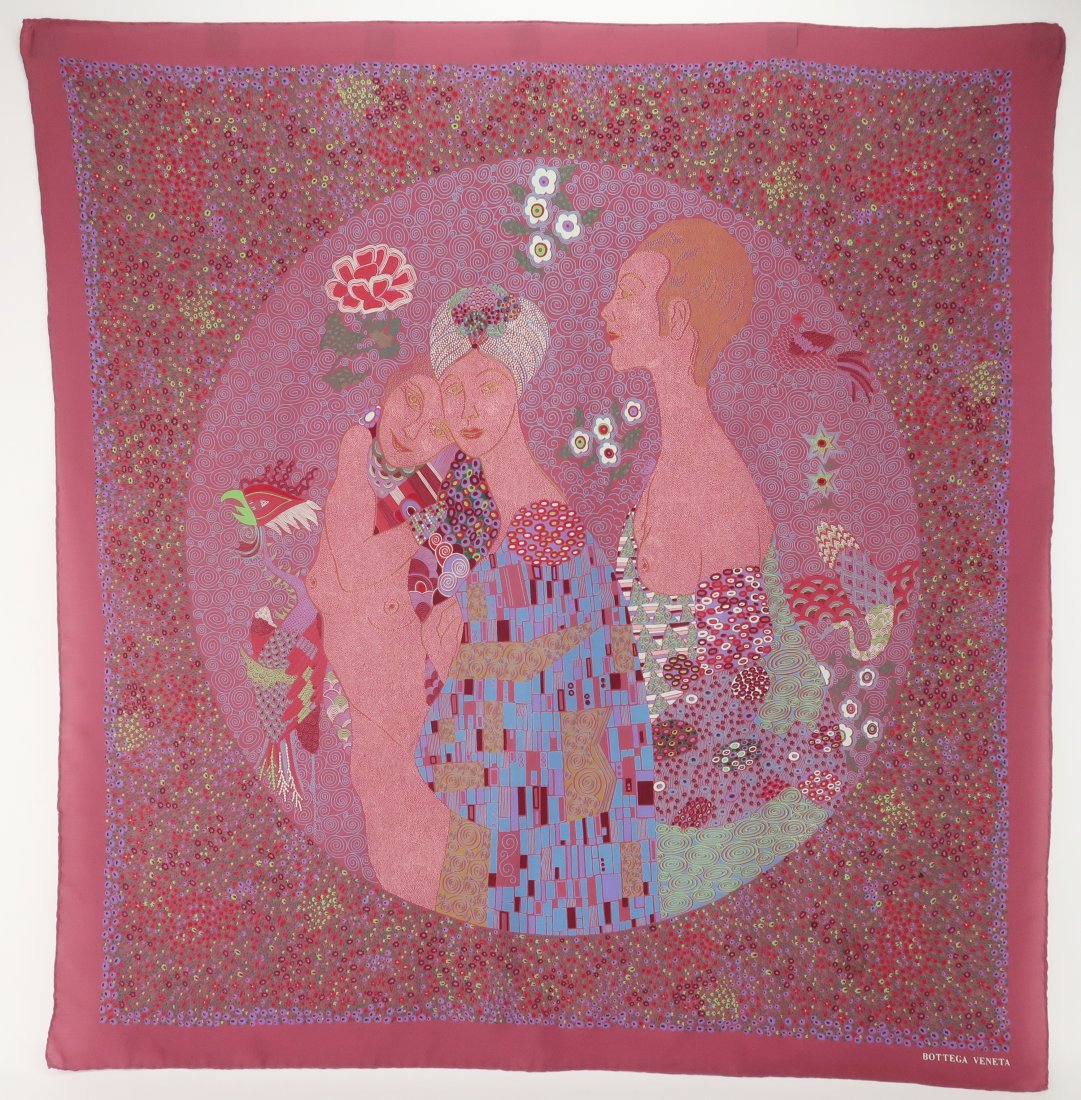 Bottega Veneta Klimt Inspired Silk Scarf (1 of 13)