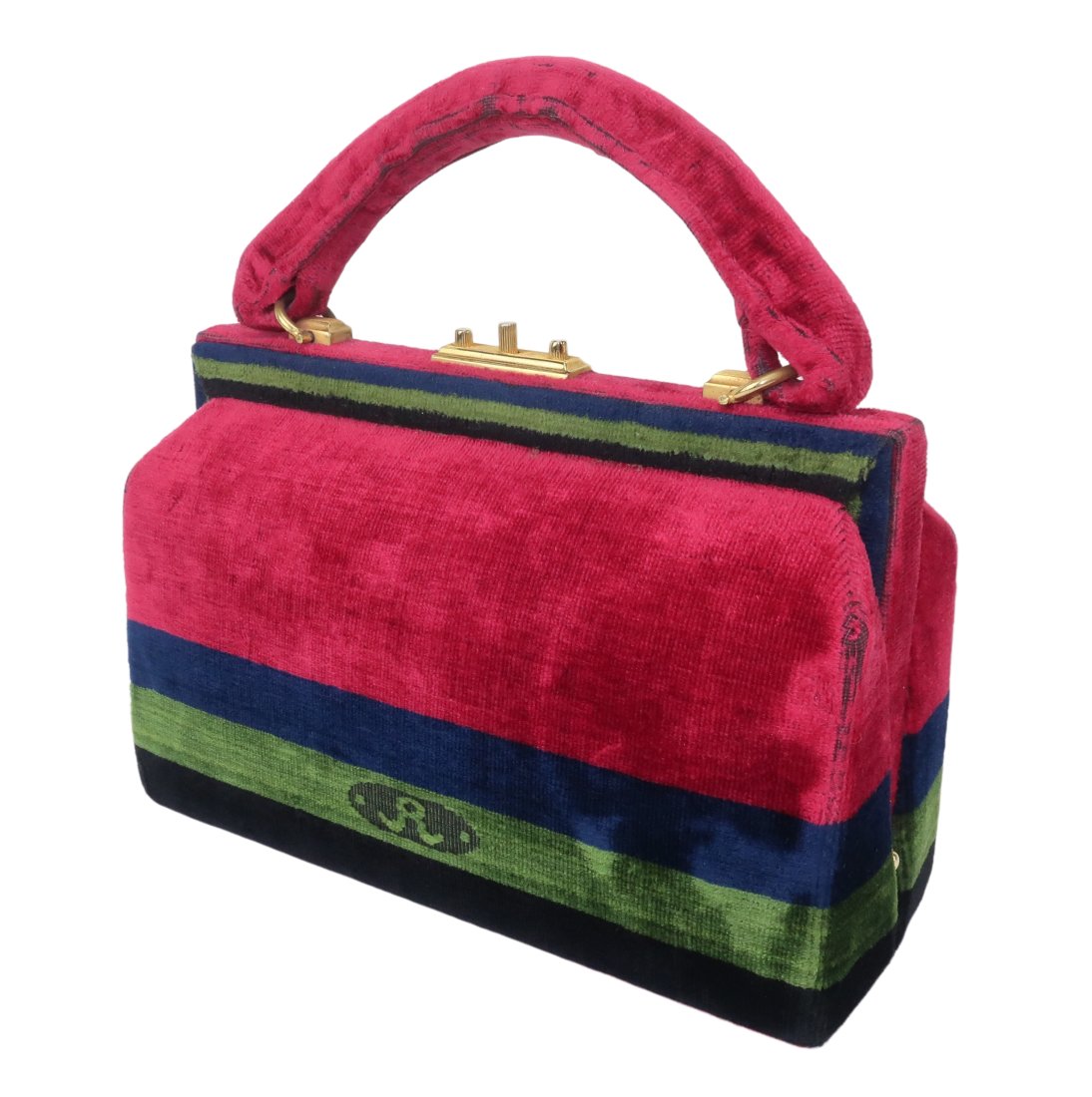 Roberta Di Camerino Velvet Carpetbag Handbag, C.1960 (1 of 12)