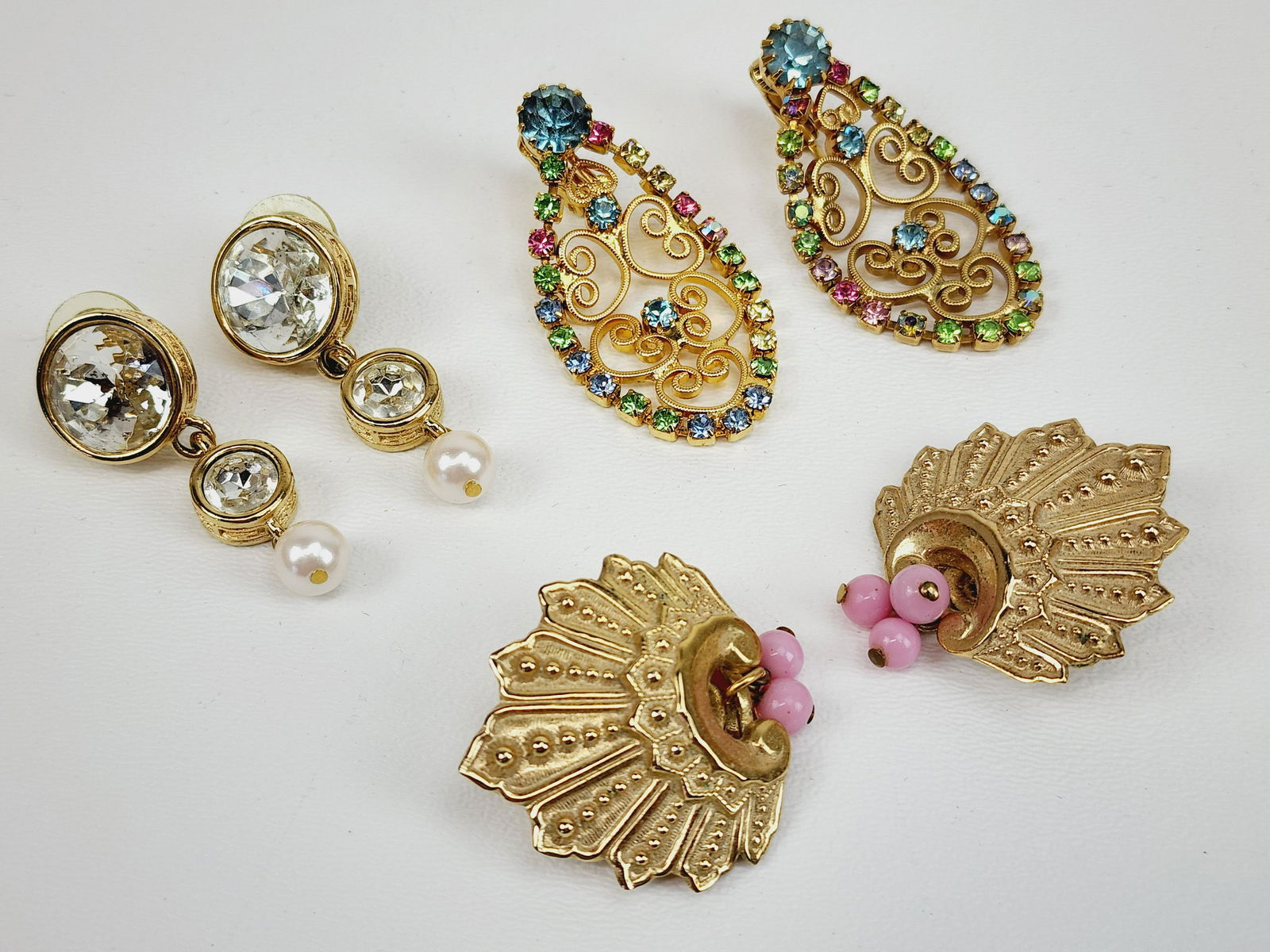Vintage Givenchy & Napier Costume Jewelry Earrings (1 of 6)