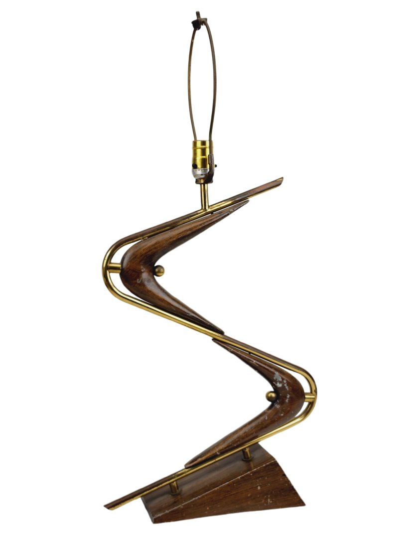 Mid Century Modern Boomerang Atomic Era Lamp (1 of 8)