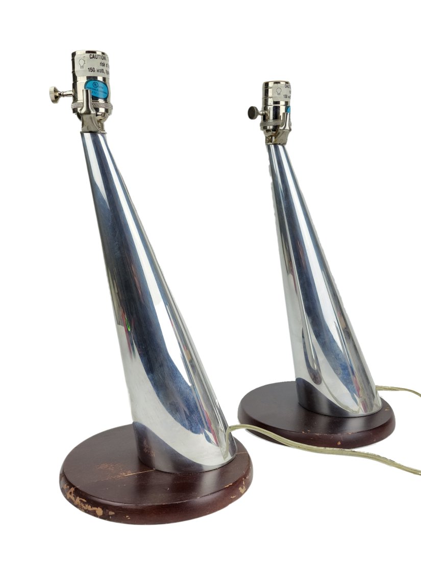 NAMBE "Silver Wind" Modernist Table Lamps (1 of 7)