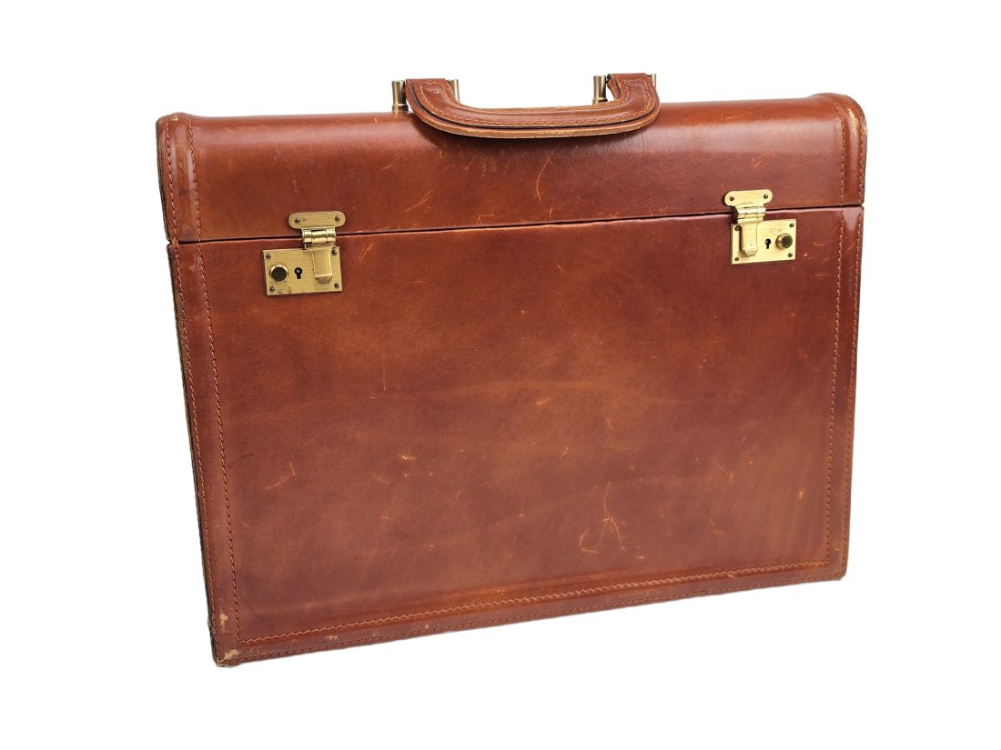 Dinoffer New York Italian Leather Briefcase Portfolio Lap Desk (1 of 11)