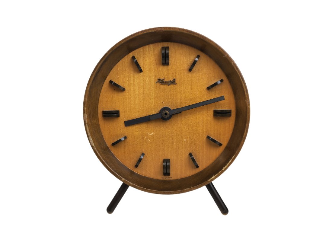 Art Deco Wood Kienzle Tripod Clock (1 of 7)
