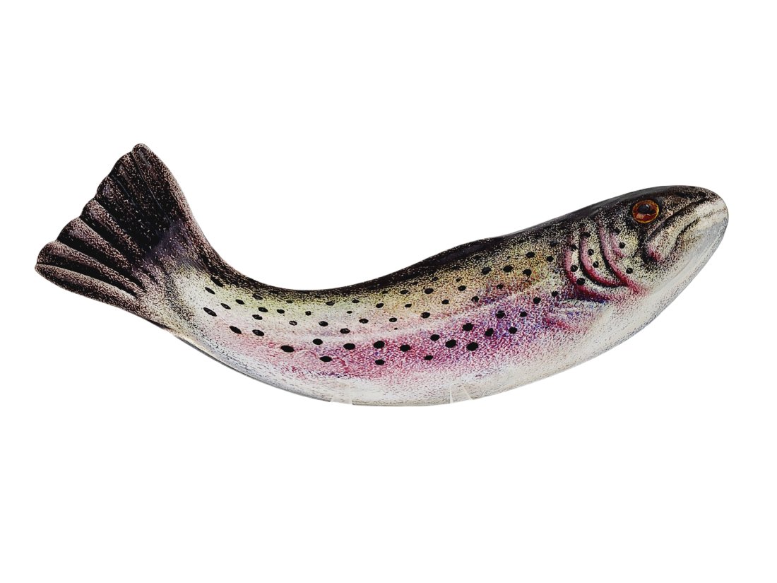W. Carder Art Glass Rainbow Trout Fish Sculpture (1 of 7)