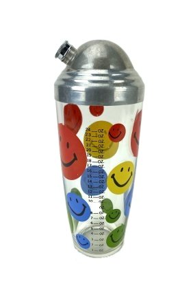 Hazel Atlas Smiley Face Cocktail Shaker (1 of 6)