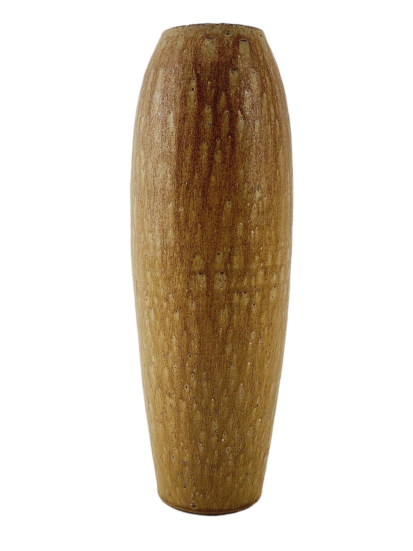 Vintage Japanese Tall Stoneware Modernist Vase (1 of 4)