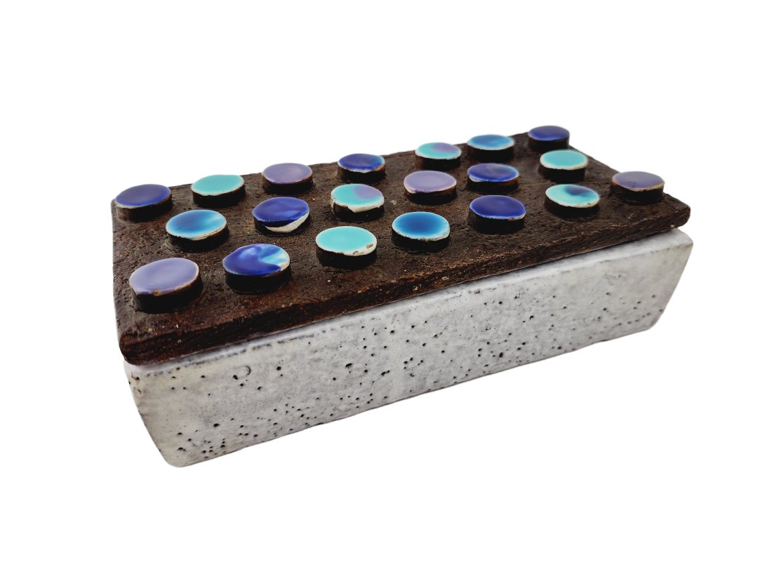 Aldo Londi Bitossi Mid Century Italian Art Pottery Lidded Box (1 of 7)