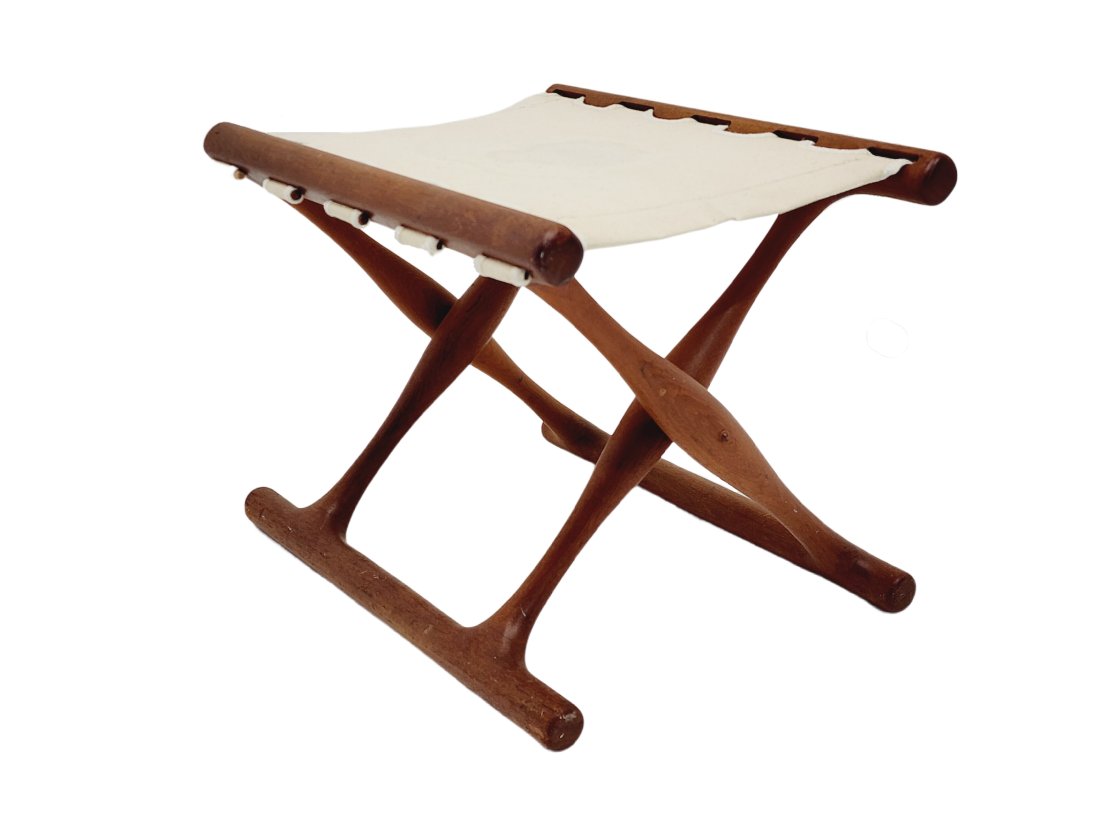 Poul Hundevad 'Guldhoj' Mid Century Modern Teak Footstool (1 of 5)