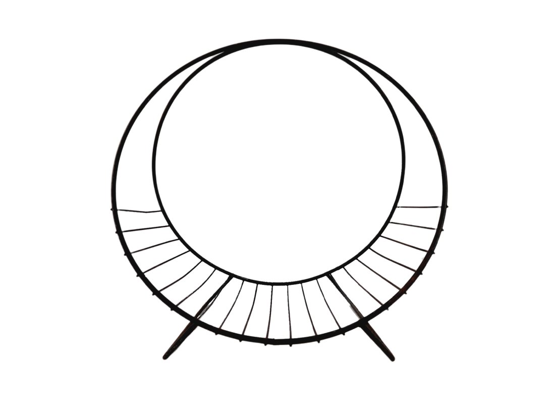 Vintage Mid Century Modern Metal Wire Magazine Rack (1 of 6)