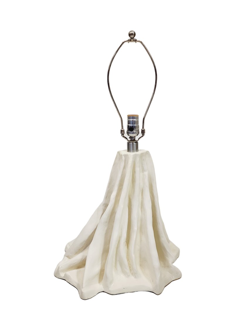 Paul Hanson Draped Sculptural Plaster Lamp in the style of John Dickinson (1 of 7)