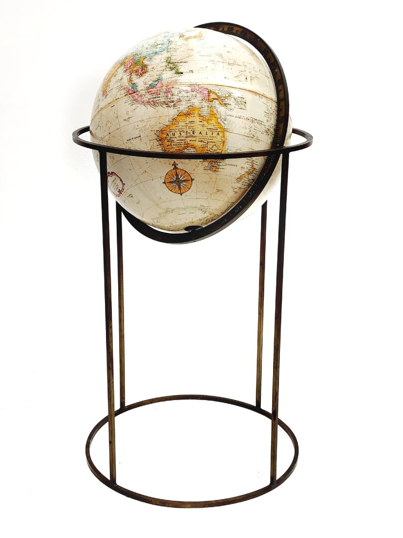 Mid Century 16" Replogle Floor Globe in the style of Paul McCobb (1 of 8)