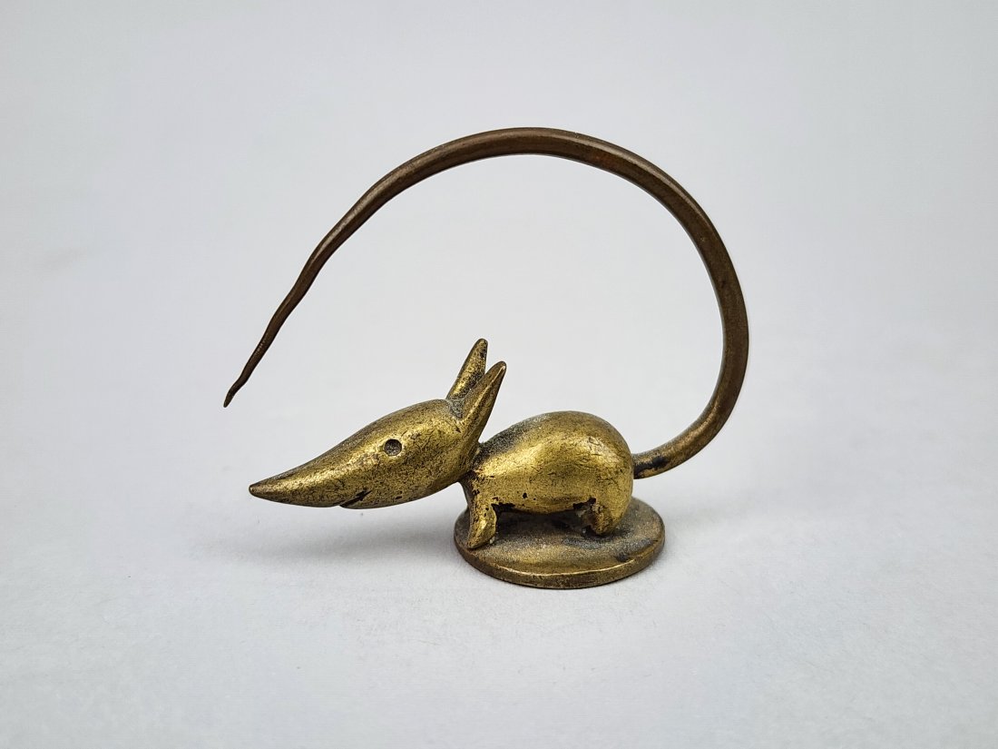 Hagenauer Small Bronze Art Deco Mouse Miniature Figure (1 of 5)