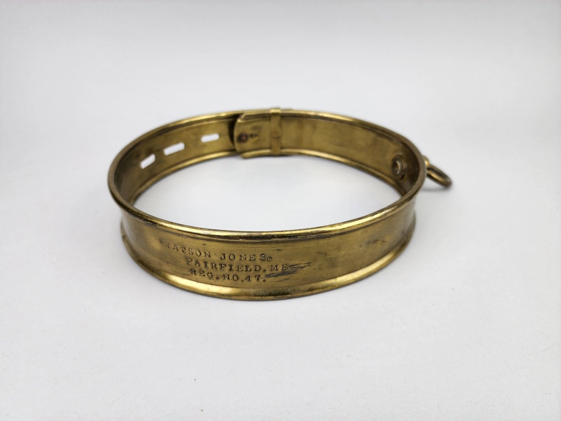 Victorian Brass Dog Collar (1 of 6)