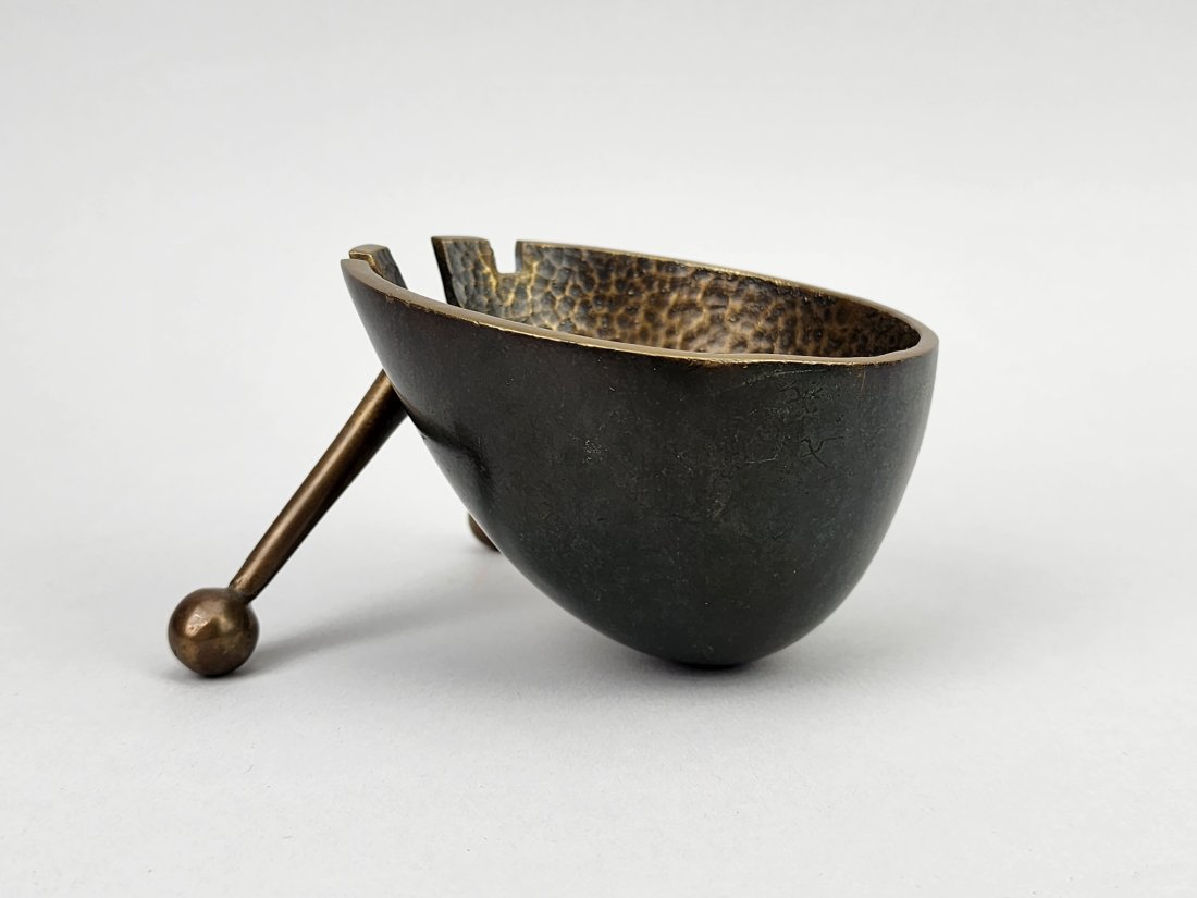 Pal Bell Vintage Atomic Brass Snail Ashtray by Maurice Ascalon circa 1950 (1 of 7)