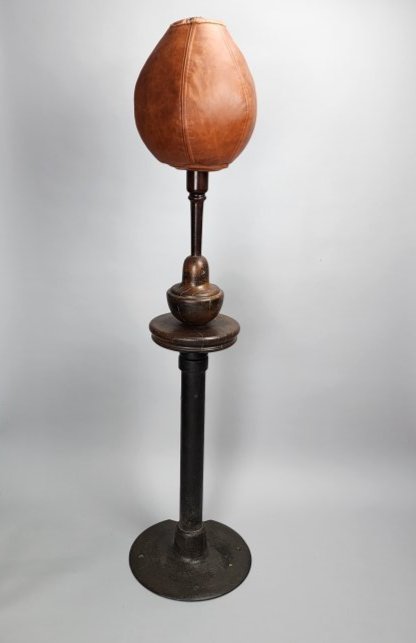 Antique Boxing, Leather Grasshopper Punching Bag Stand (1 of 8)