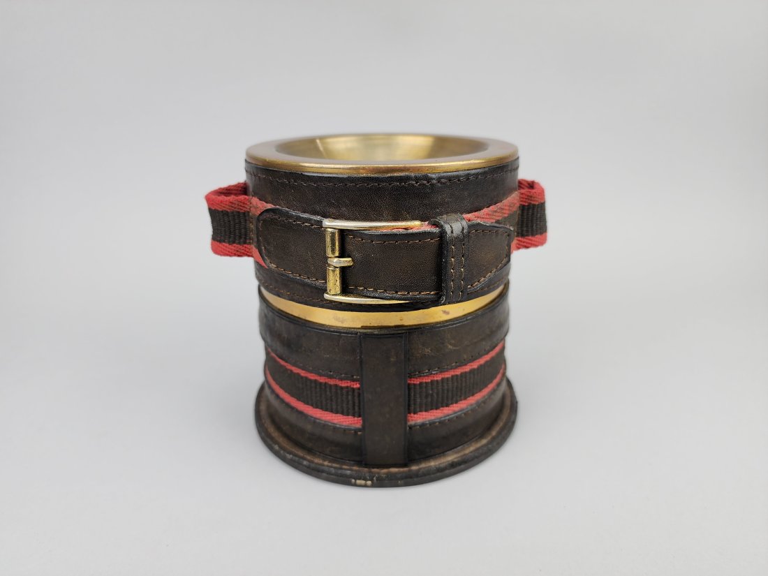 Vintage Gucci Style Leather Pipe Stand Humidor (1 of 7)