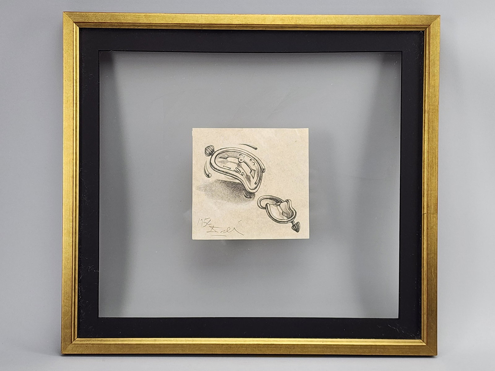 After Salvador Dali Melting Clock Surreal Pencil Drawing Sketch (1 of 6)