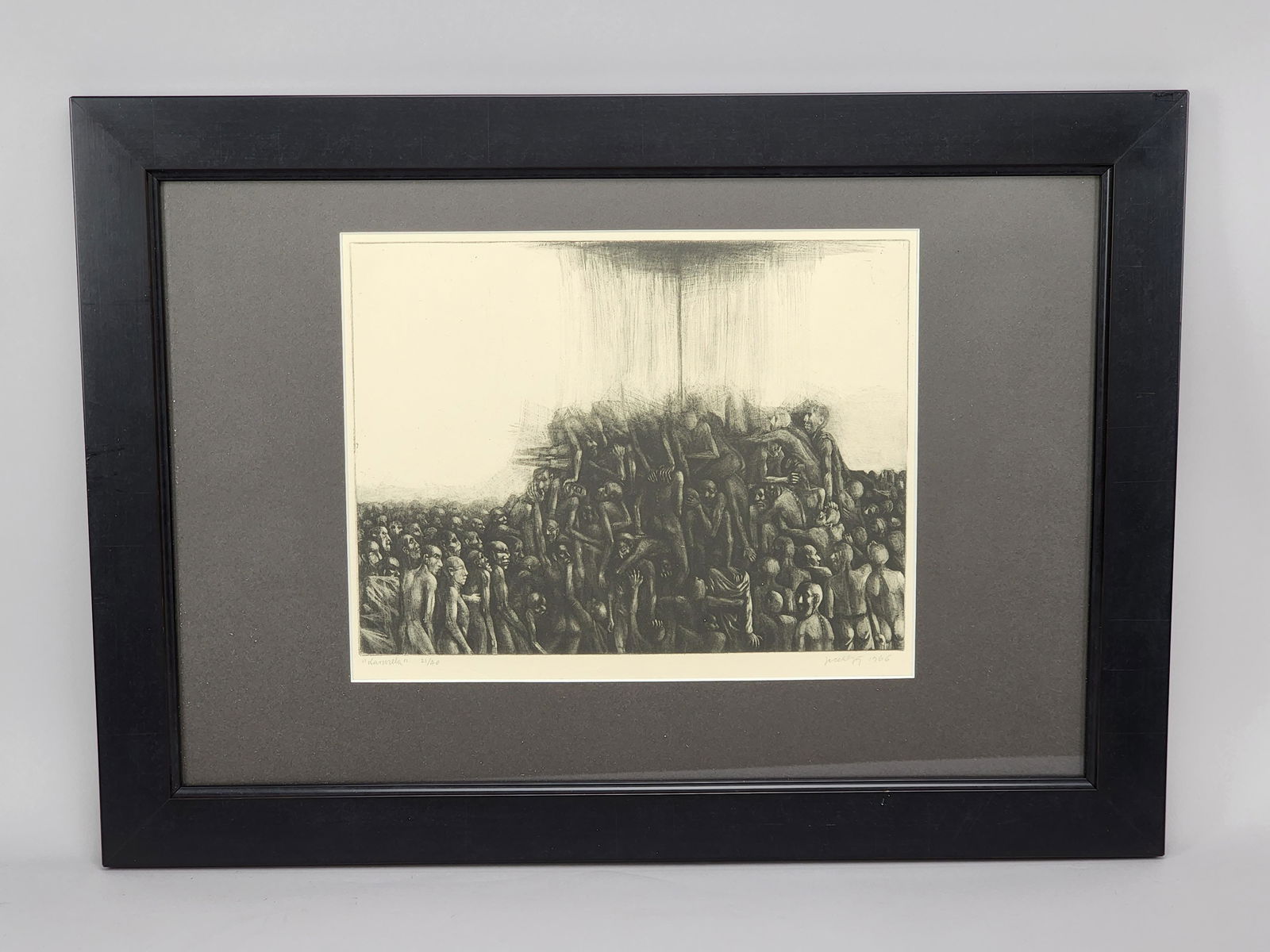 Pile of People Etching 1966 Signed (1 of 7)