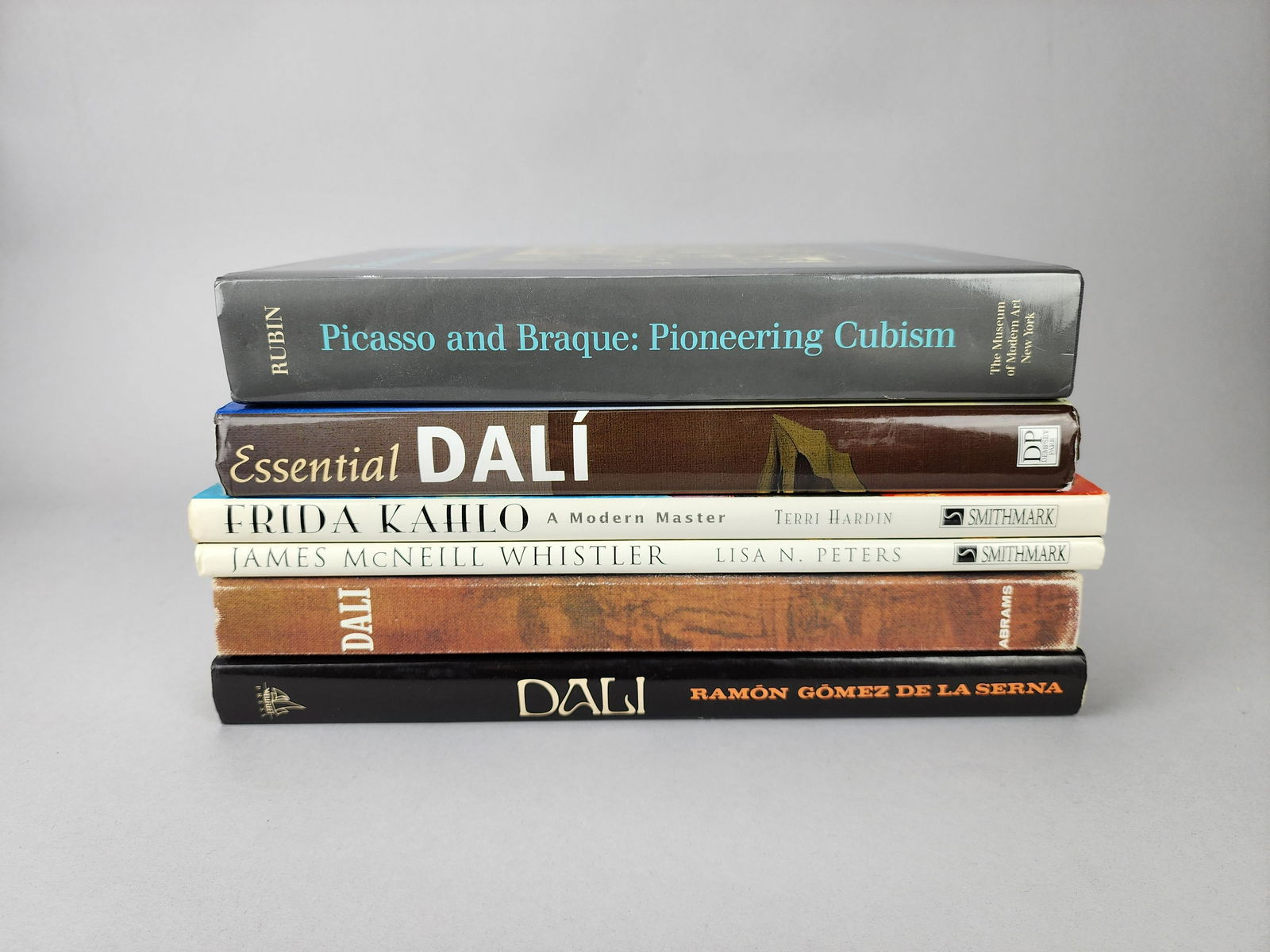 Picasso, Dali, Frida Kahlo Art Book Lot: Group of Estate coffee table books including books on Picasso, Dali, Frida Kahlo and Whistler.