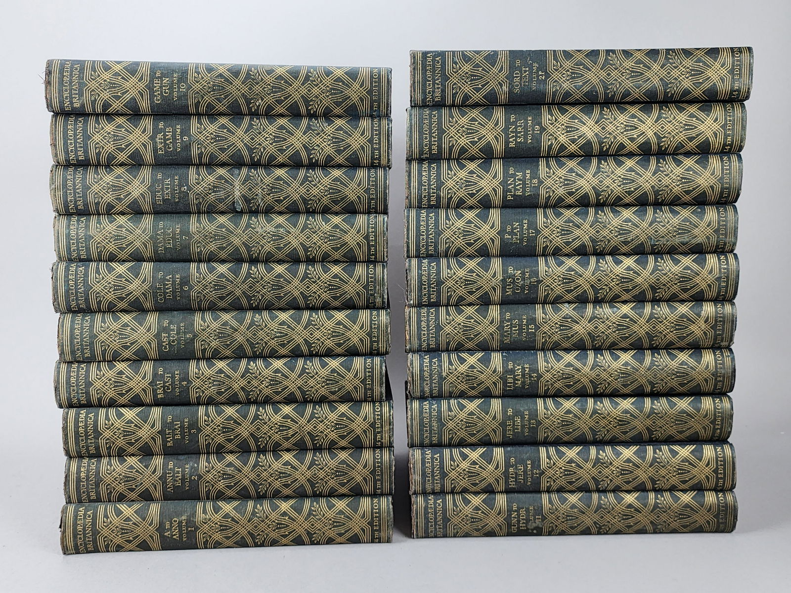 1930 14th Edition Encyclopedia Britannica Vol. 1-19 & 21 (1 of 7)