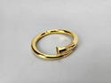 Gucci 1990s Gold Nail Bangle Bracelet