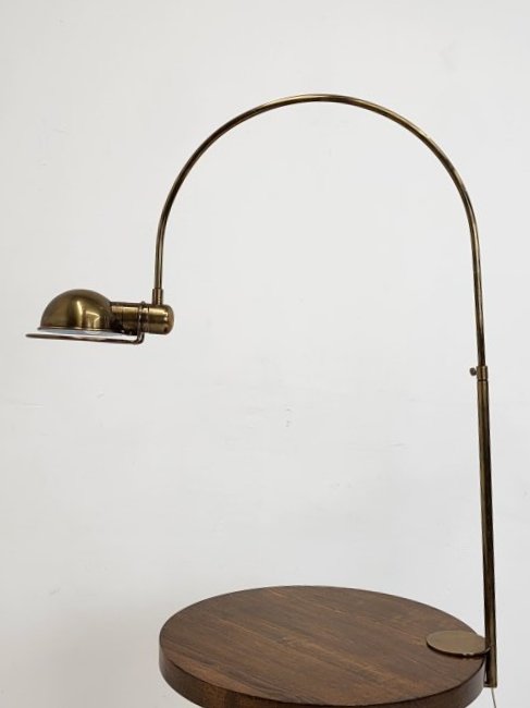 Art Deco Bauhaus Style Brass Arch Task Lamp (1 of 6)