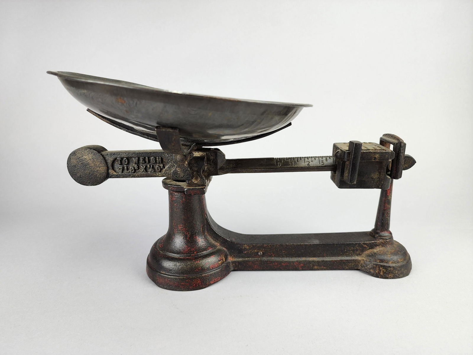 Antique Cast Iron Scale with Tray (1 of 8)