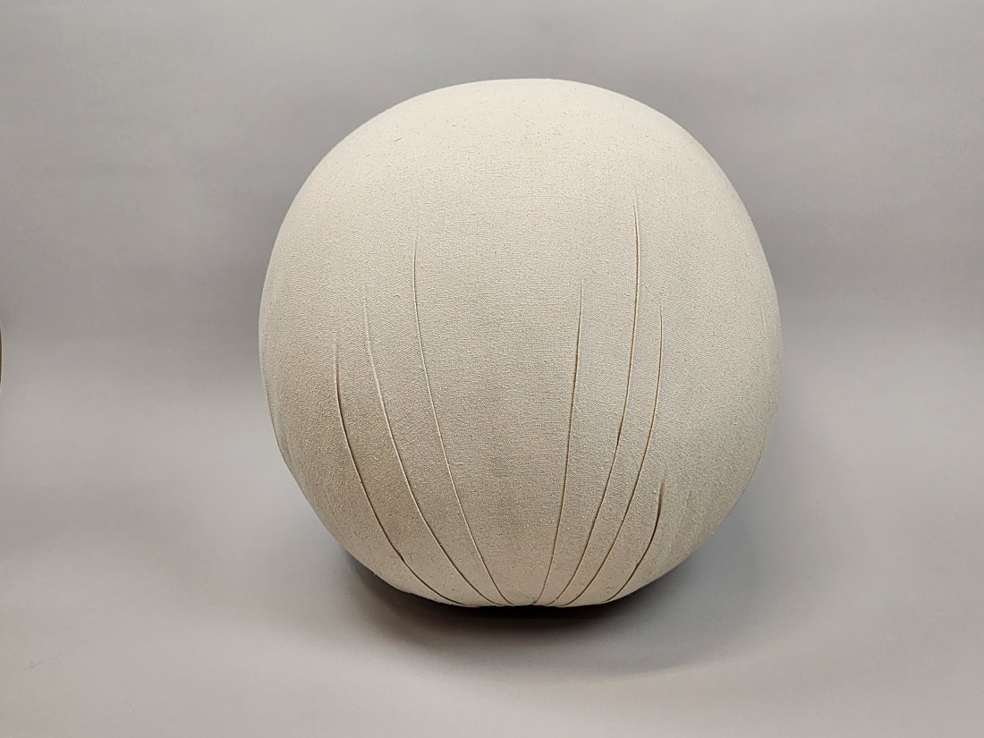 Modern Round Ball Pouf Ottoman Footstool (1 of 5)