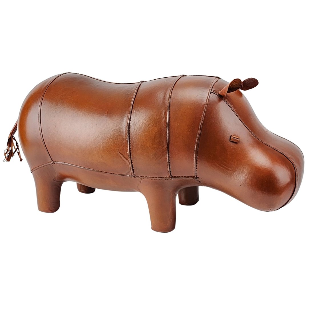 Leather Hippo Foot stool (1 of 8)