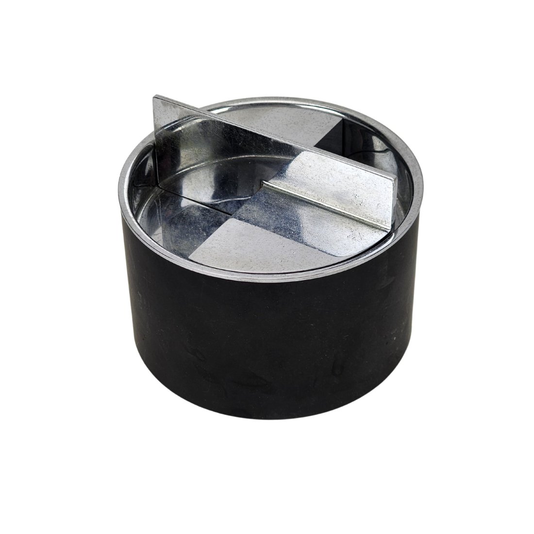 Vintage Bauhaus Chrome & Steel Modernist Ashtray (1 of 6)