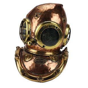 Antique SIEBE GORMAN Submarine Diving Helmet 12 Bolt Copper & Brass AS-IS: Authentic antique divers helmet by Siebe, Gorman & Co. Submarine Engineers, London. Made of copper and brass with 12 bolts.