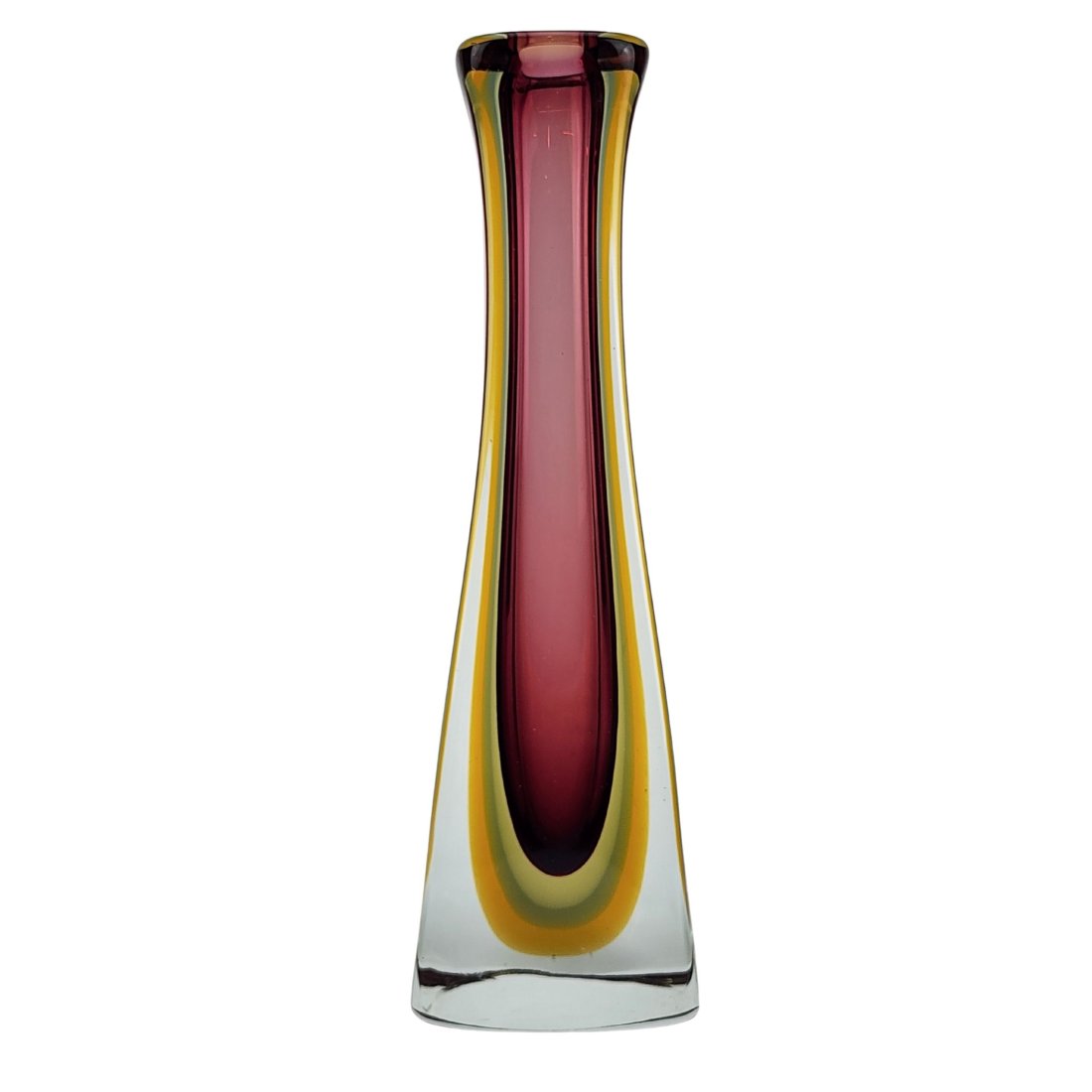 Vintage Murano Art Glass Sommerso Vase in the style of Flavio Poli for Seguso (1 of 8)