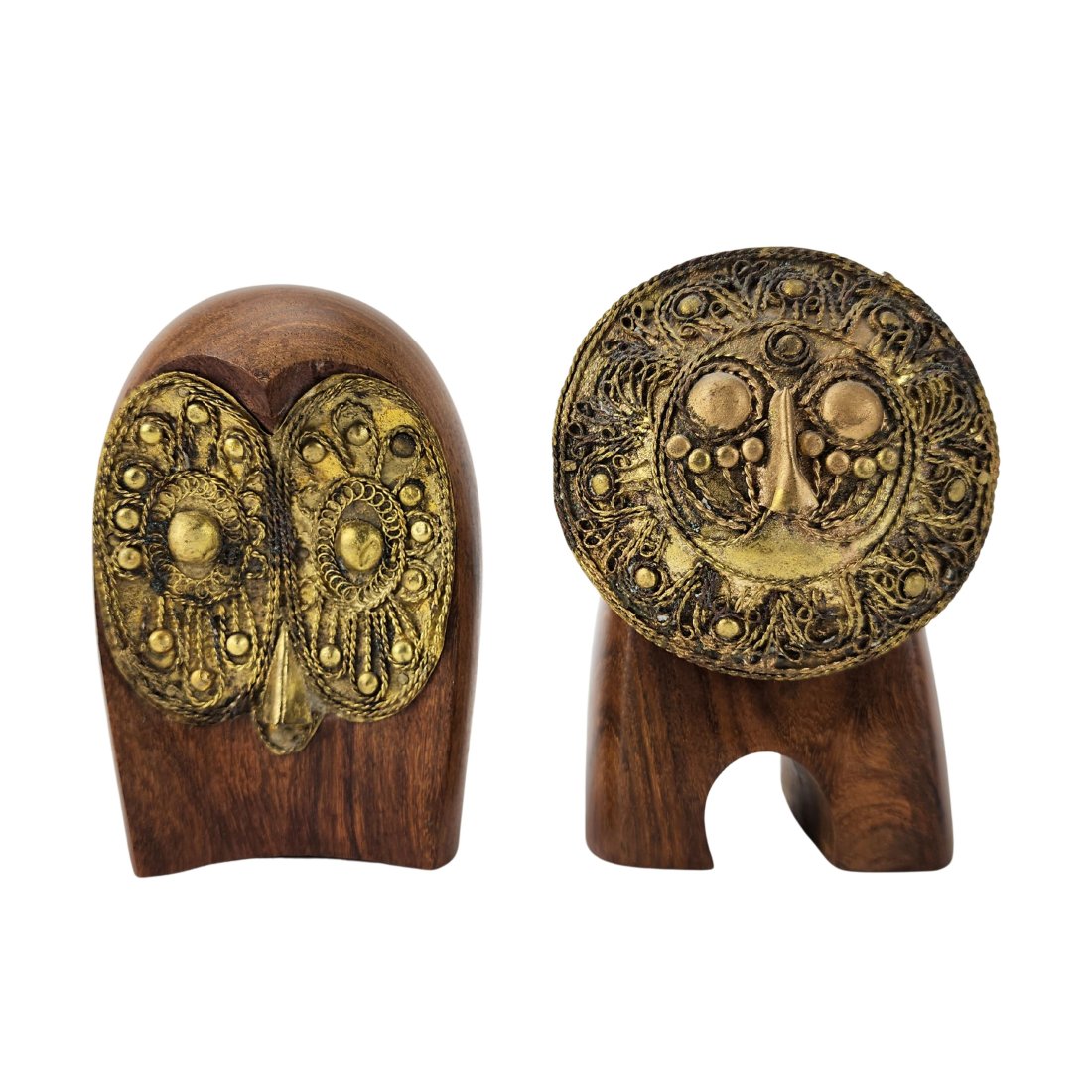 LEE BERNAY for Raymor Wood Lion & Owl Sculptures (1 of 8)