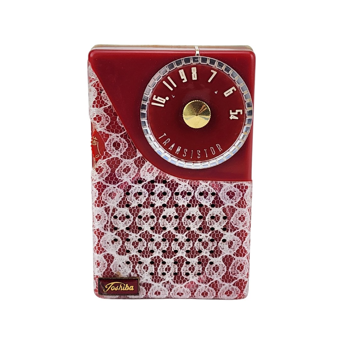 Vintage TOSHIBA TR-193 "Lace" Transistor Radio (1 of 9)
