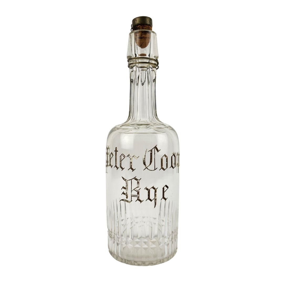Antique Saloon Back Bar Rye Whiskey Bottle Peter Cooper (1 of 5)