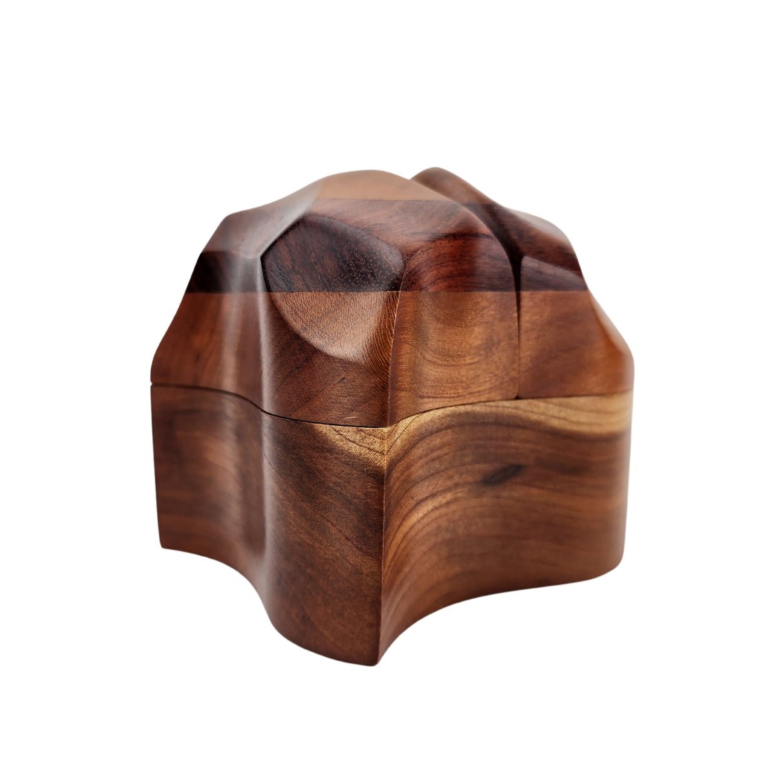 Hand Crafted Abstract Artisan Box Carving (1 of 6)