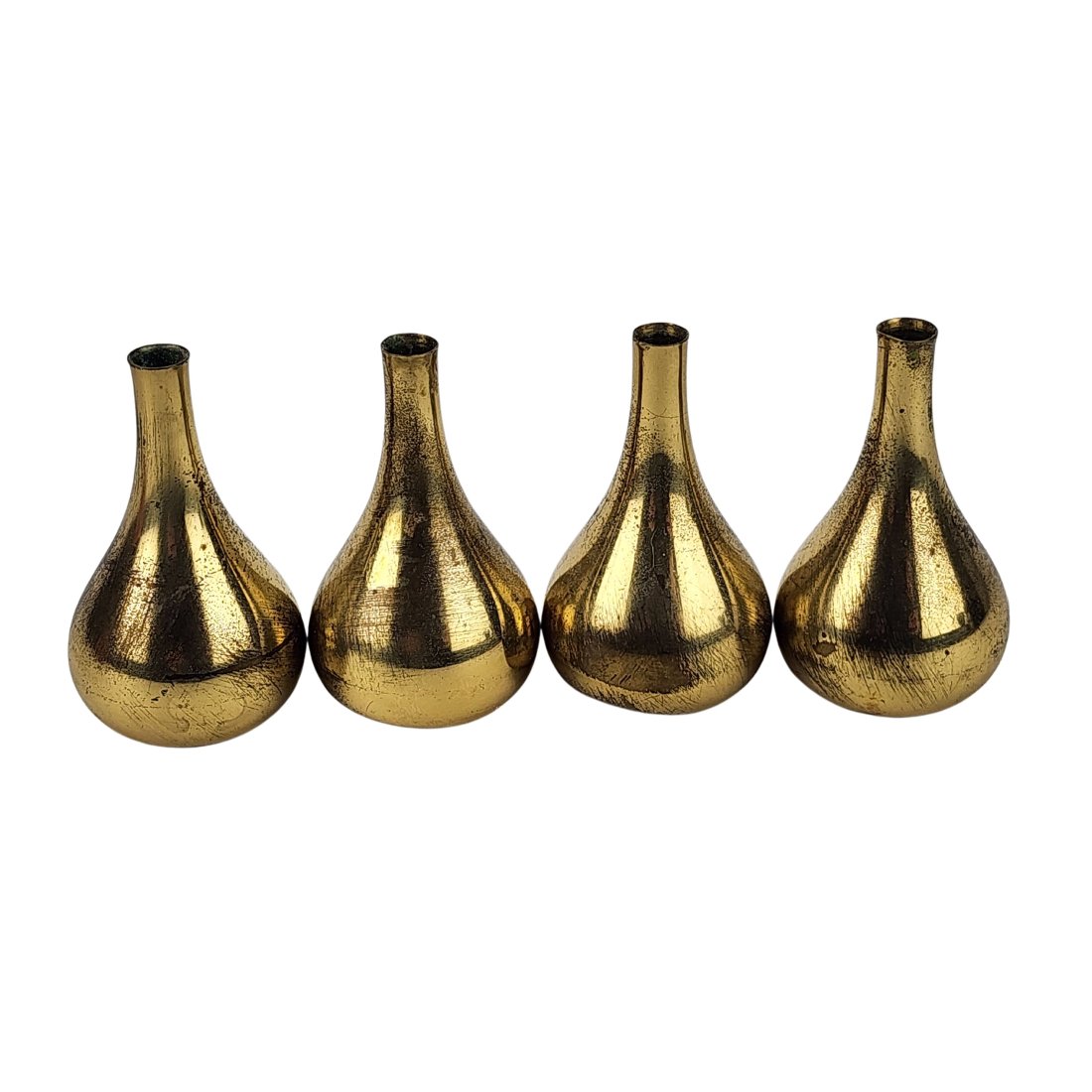 Vintage DANSK JHQ Mid Century Onion Teardrop Brass Candle Holders (1 of 6)