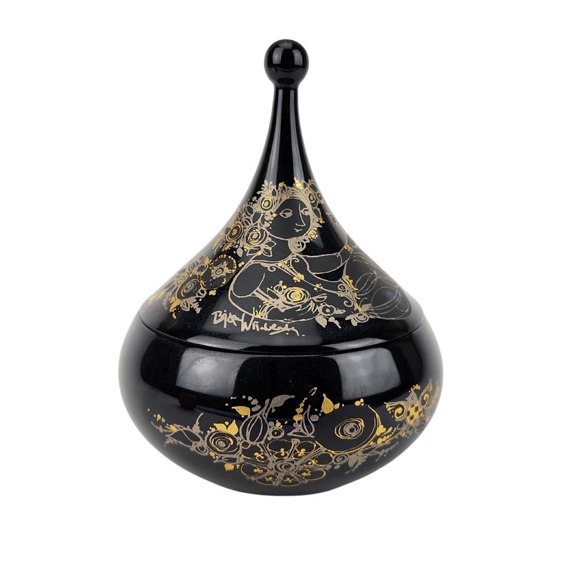 Bjorn Wiinblad Teardrop Ceramic Lidded Canister (1 of 6)