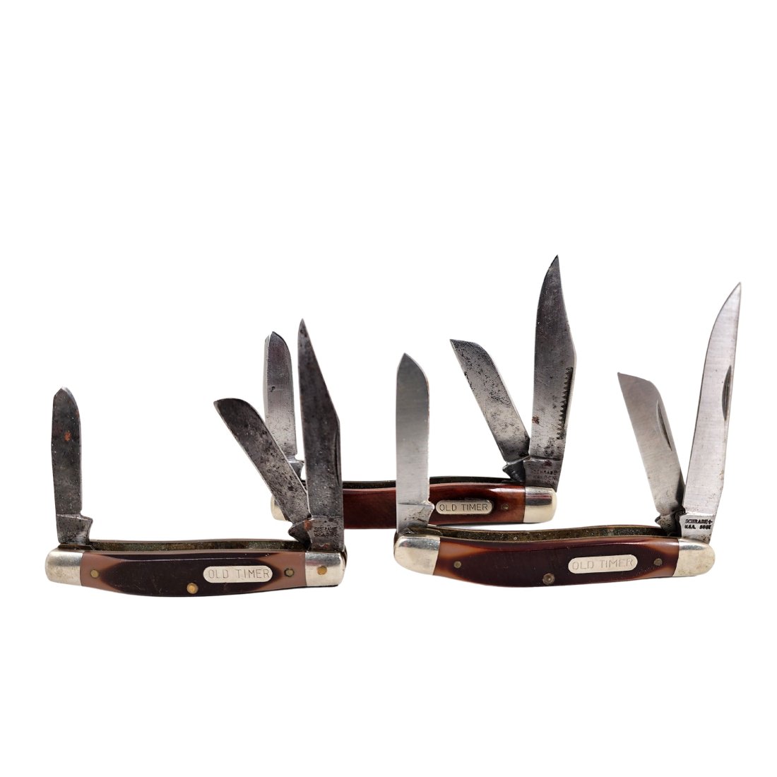 Old Timer Schrade Walden Pocket Knife Lot (1 of 10)