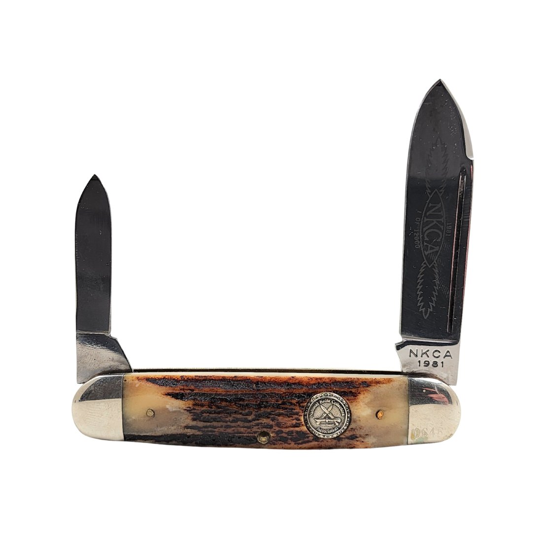 NKCA Vintage Stag Handle Pocket Knife 1981 (1 of 6)