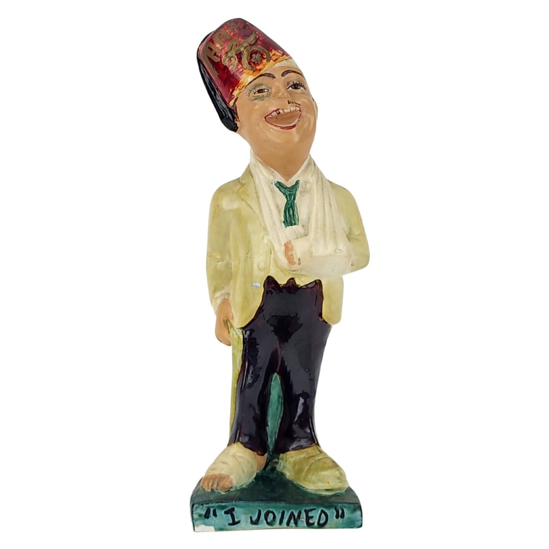 Vintage Shriner Freemason Fraternal Order Chalkware Sculpture (1 of 7)