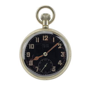 Rolex WW2 British Military Pocket Watch: Rare 1940's Rolex military pocket watch. Original running condition. 15 jewel, cal. 540. Signed movement and dial.