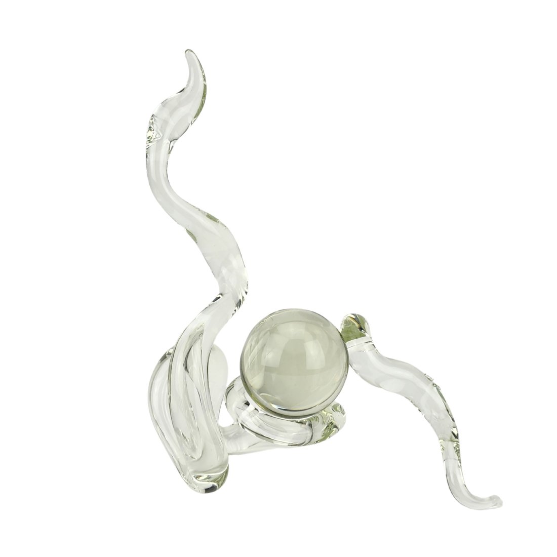 Vintage Hans Godo Frabel Glass Sculpture with Orb (1 of 7)