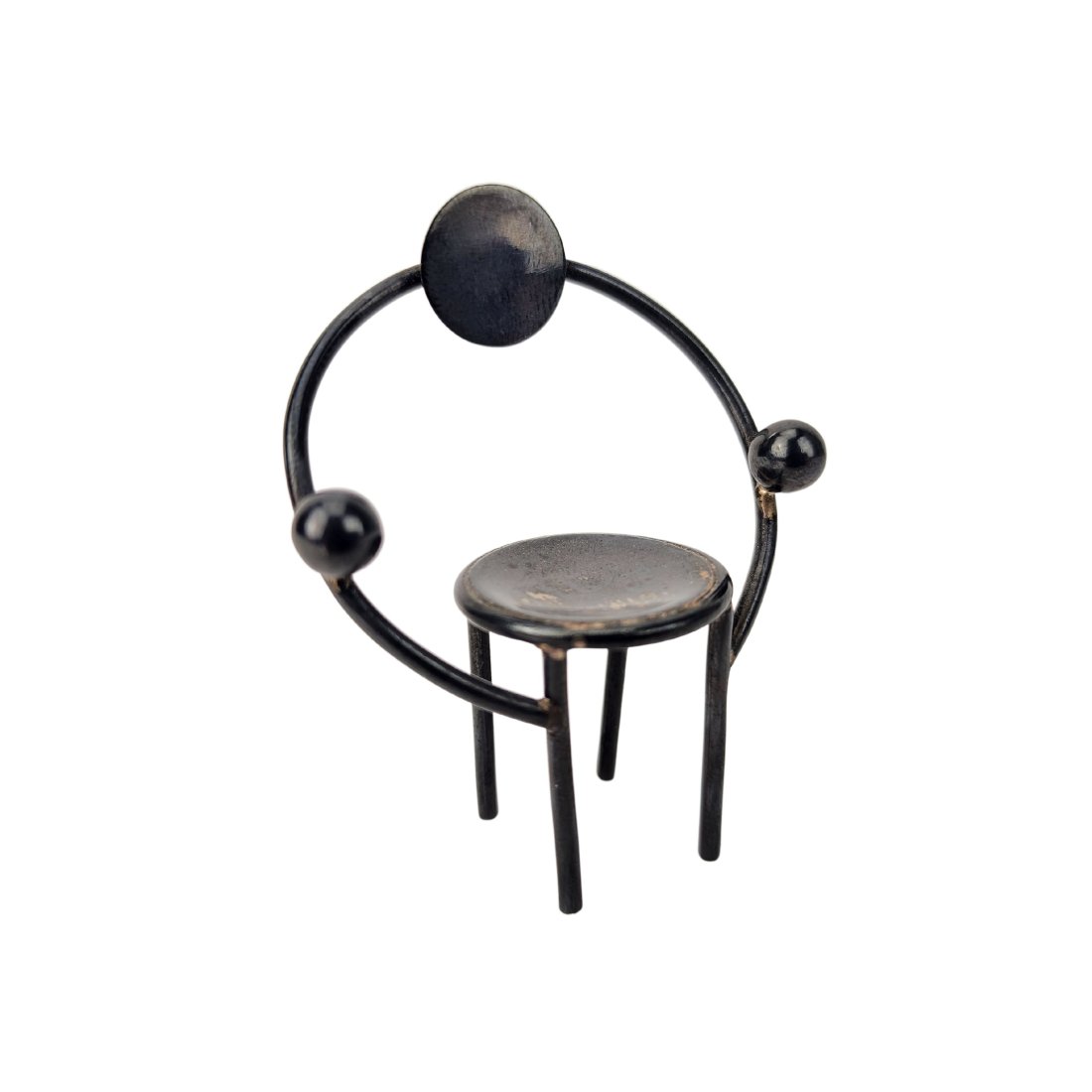 Miniature Vitra Michele De Lucchi Post Modern Sterling Silver Chair (1 of 5)