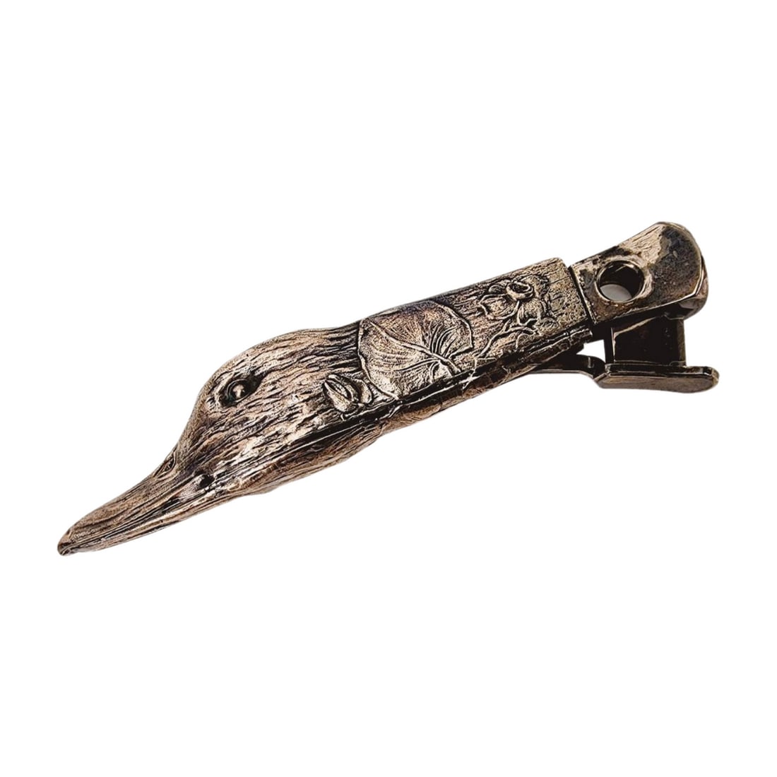 Silver Plated Duck Head Cigar Cutter (1 of 5)