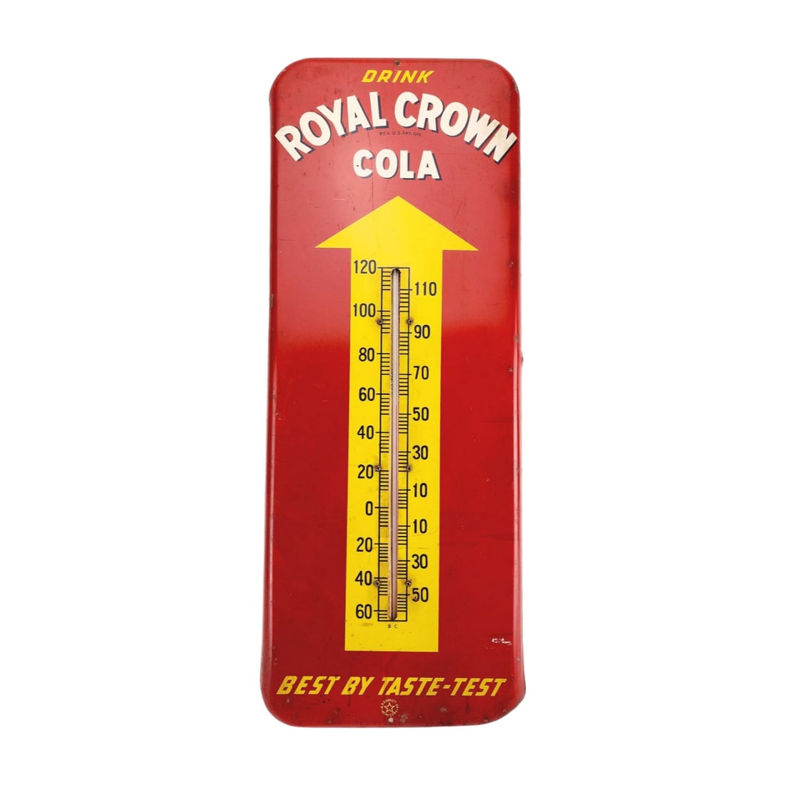 Royal Crown Cola Advertising Metal Sign Thermometer (1 of 5)